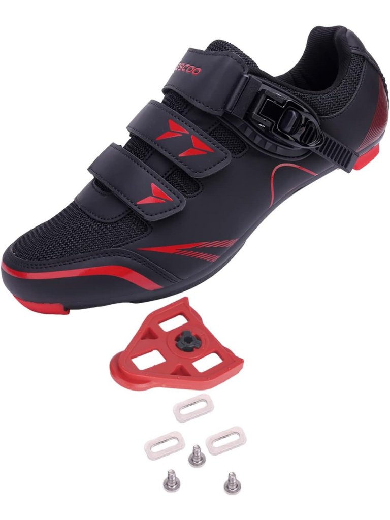 Unisex Cycling Shoes For Peloton & Spd | Indoor/Outdoor Road Bike, Hook & Loop